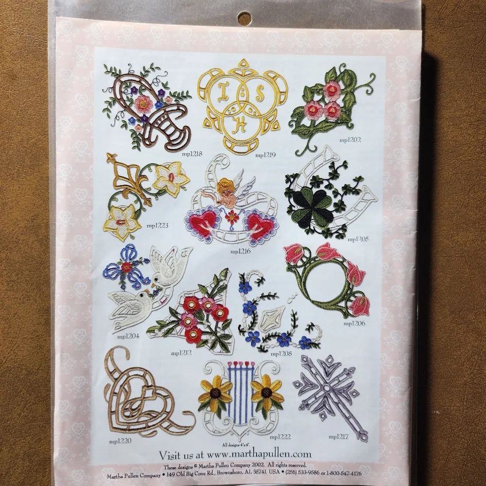 Martha's CD Antique Cutwork Circa 1910 23 Machine Embroidery Cutwork Designs